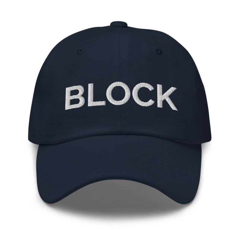 Block Hat - Navy