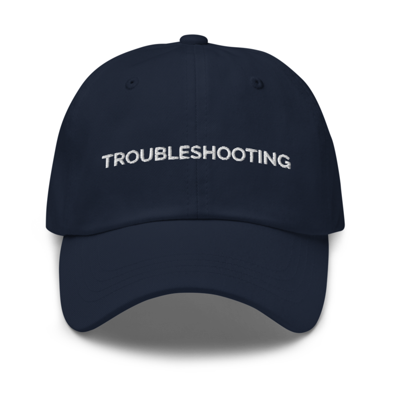 Troubleshooting Hat - Navy