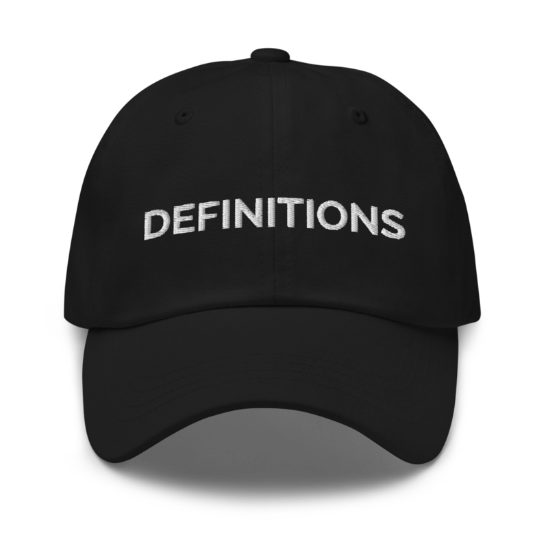 Definitions Hat - Black
