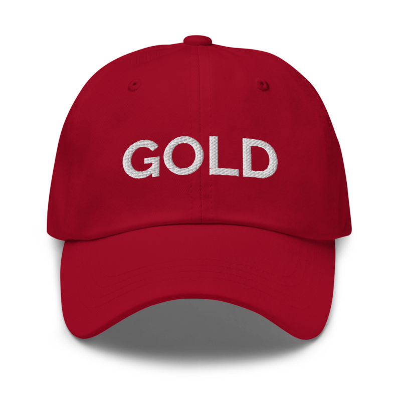 Gold Hat - Cranberry