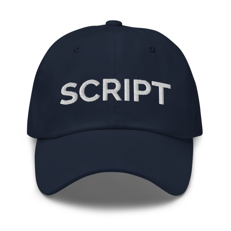Script Hat - Navy
