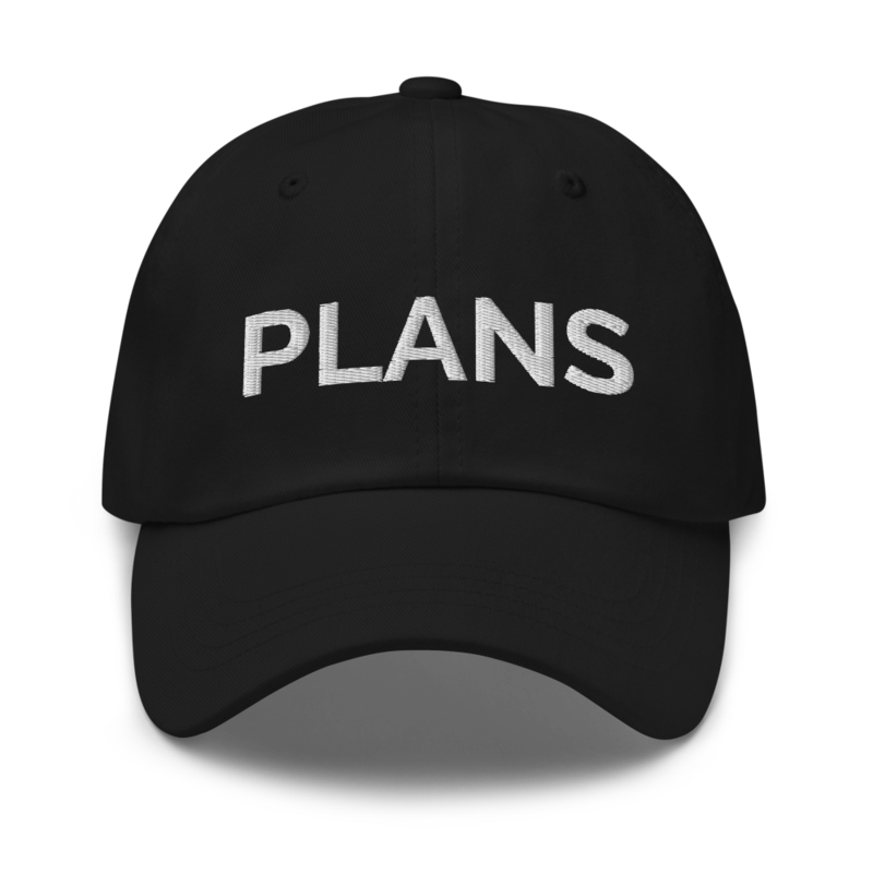 Plans Hat - Black