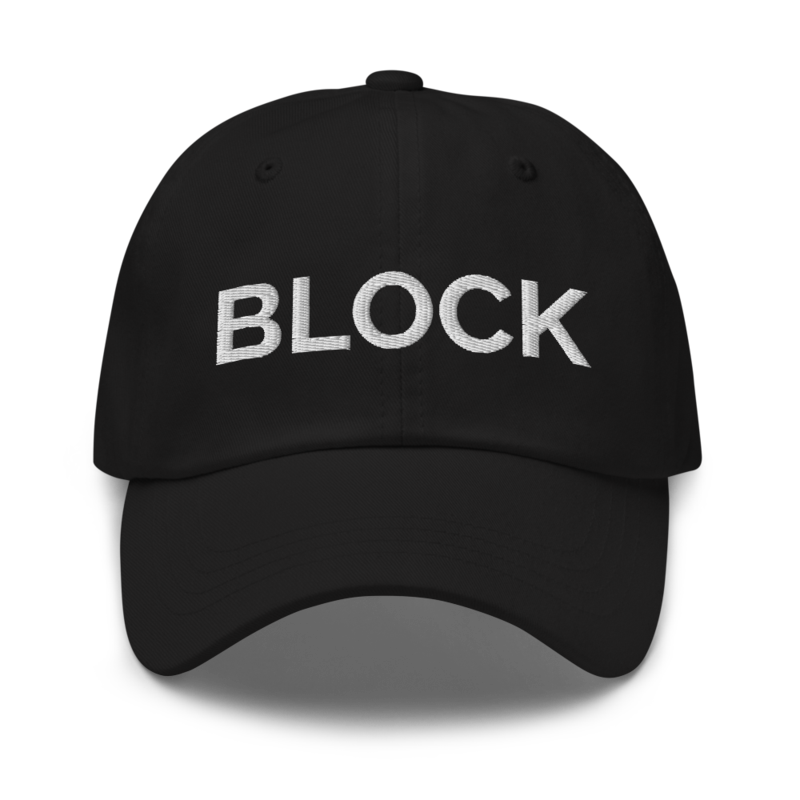 Block Hat - Black
