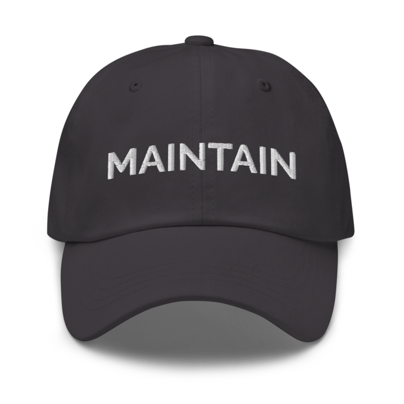 Maintain Hat - Dark Grey