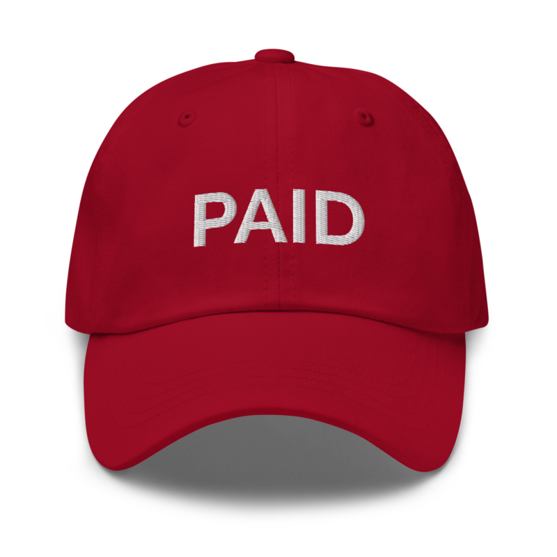 Paid Hat - Cranberry