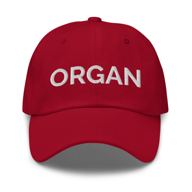 Organ Hat - Cranberry