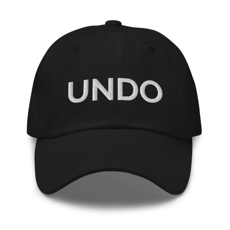 Undo Hat - Black