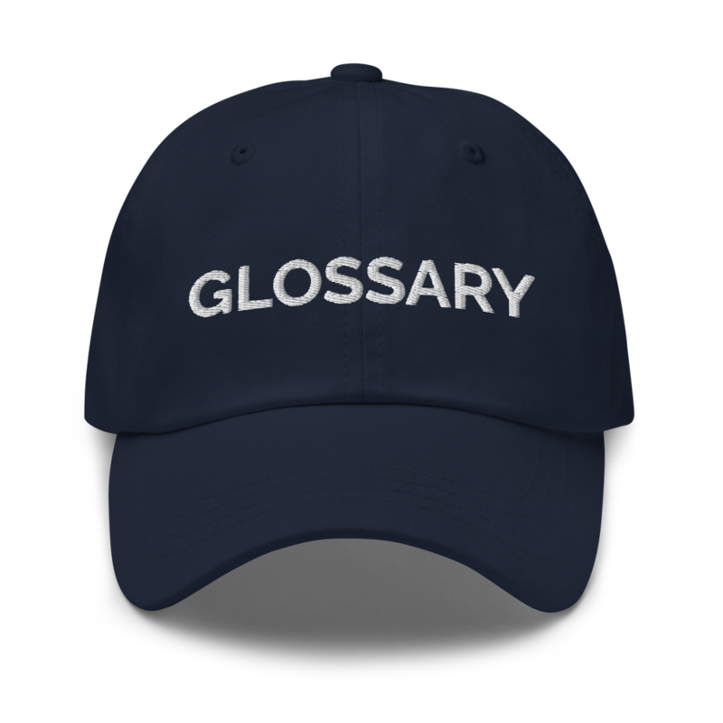 Glossary Hat - Navy