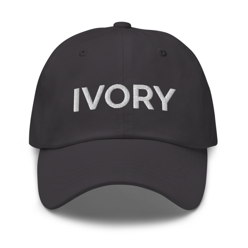 Ivory Hat - Dark Grey