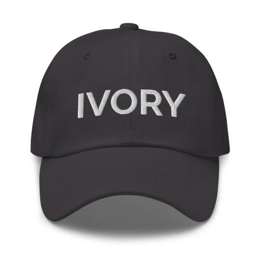 Ivory Hat - Dark Grey