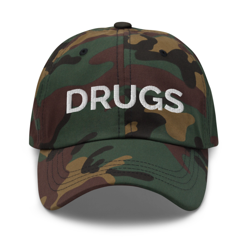 Drugs Hat - Green Camo