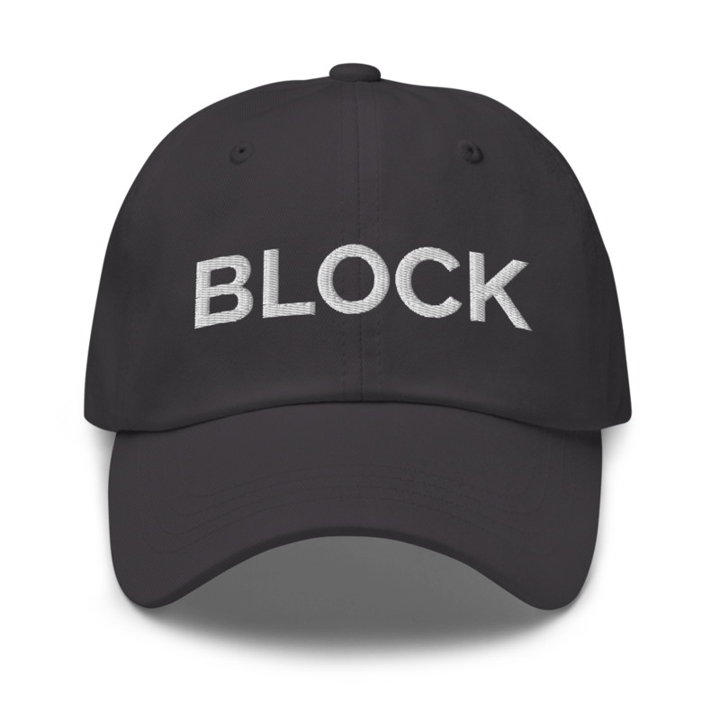 Block Hat - Dark Grey
