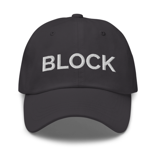Block Hat - Dark Grey