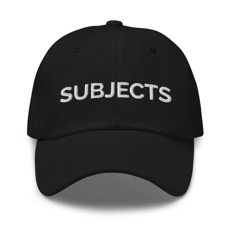 Subjects Hat - Black