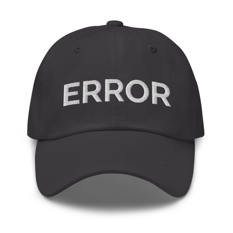 Error Hat - Dark Grey