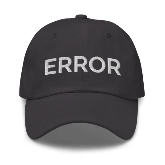 Error Hat - Dark Grey