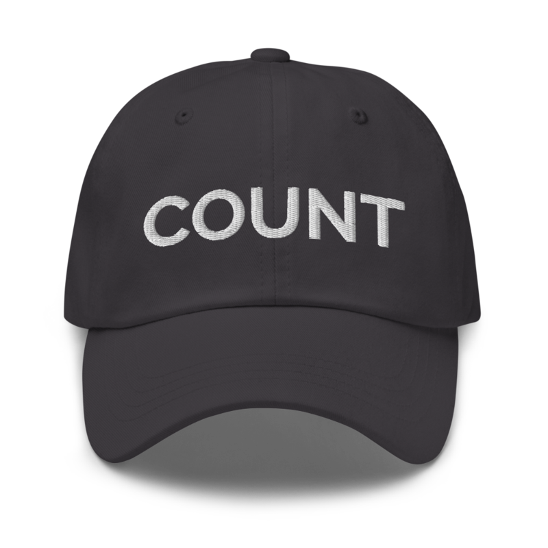 Count Hat - Dark Grey