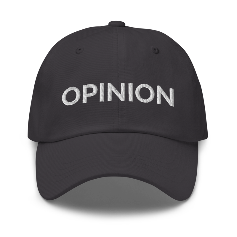 Opinion Hat - Dark Grey