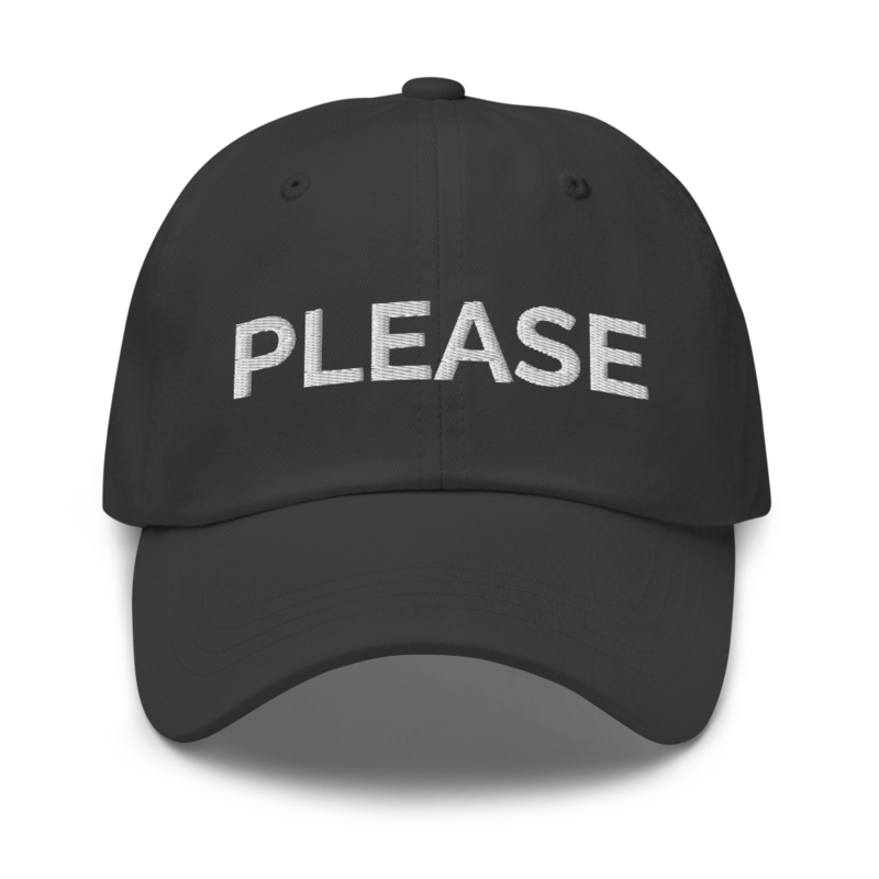 Please Hat - Dark Grey