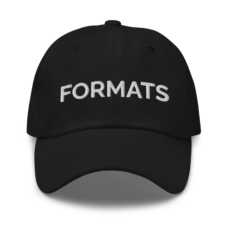 Formats Hat - Black