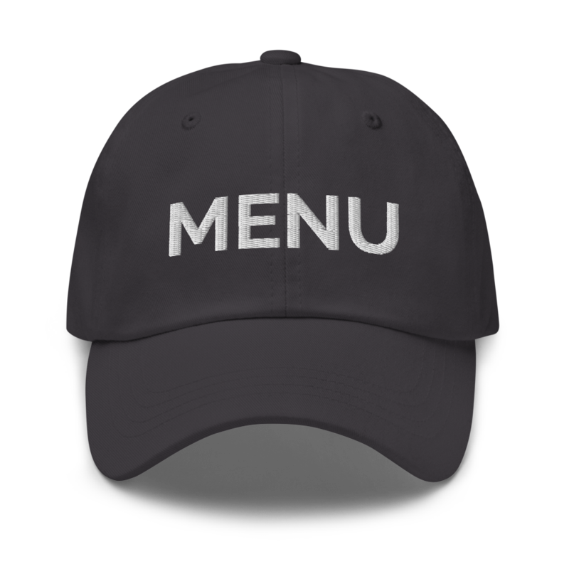 Menu Hat - Dark Grey