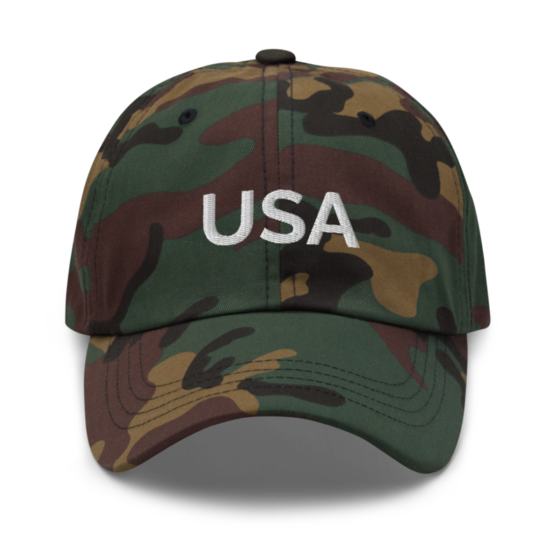 Usa Hat - Green Camo