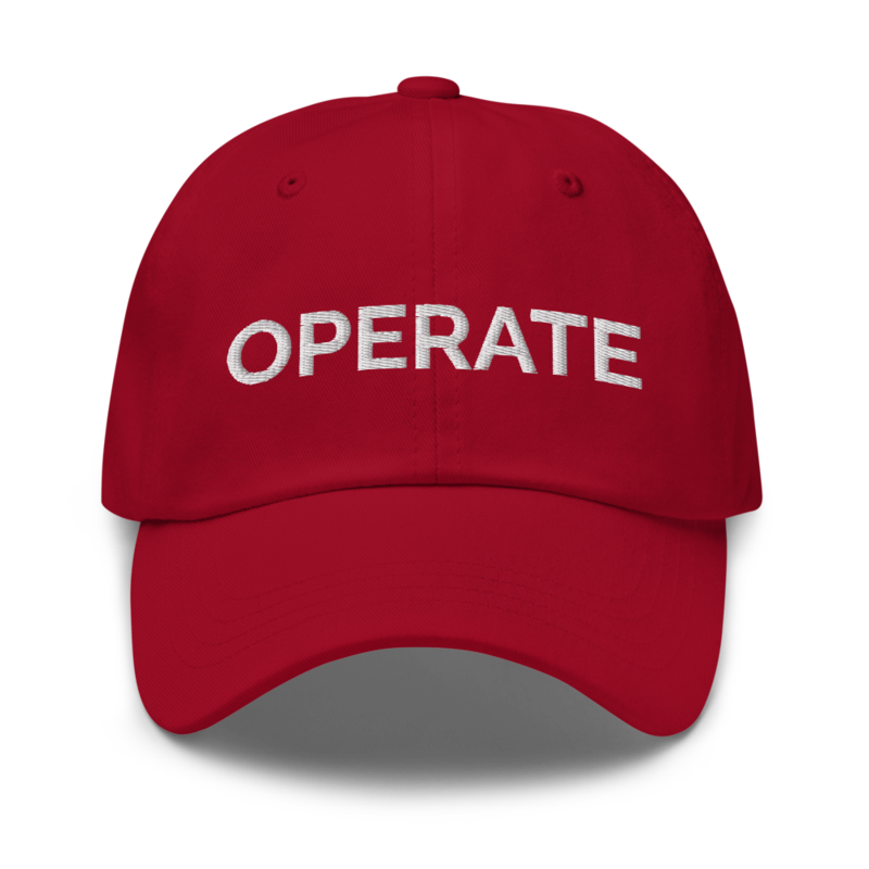 Operate Hat - Cranberry