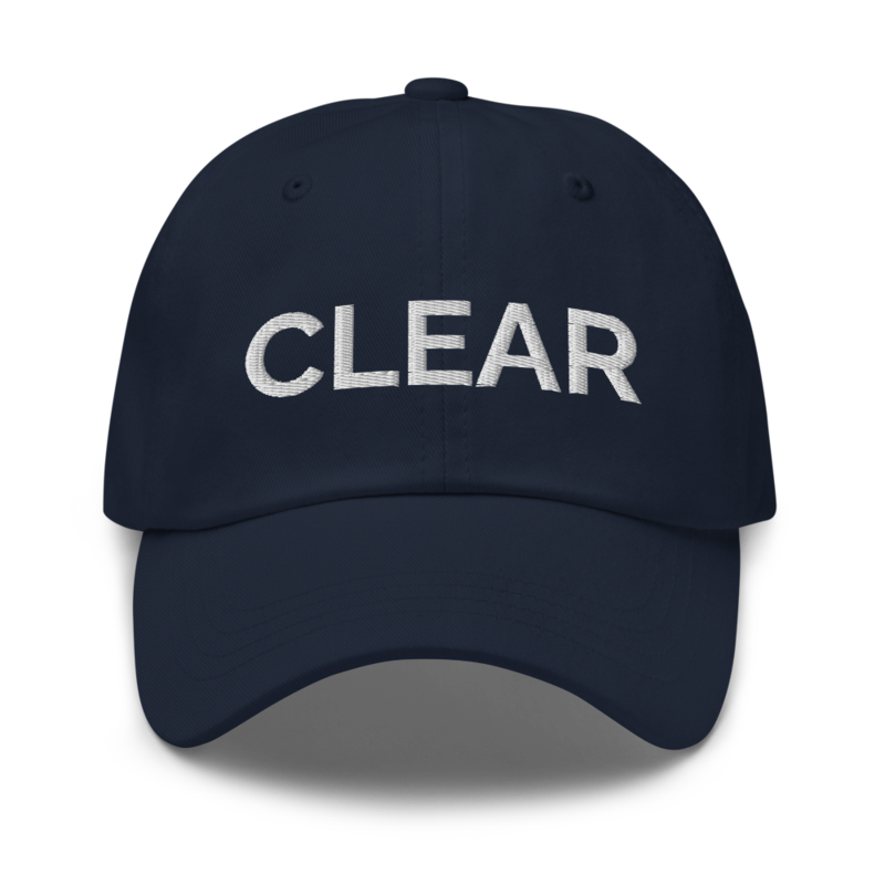 Clear Hat - Navy