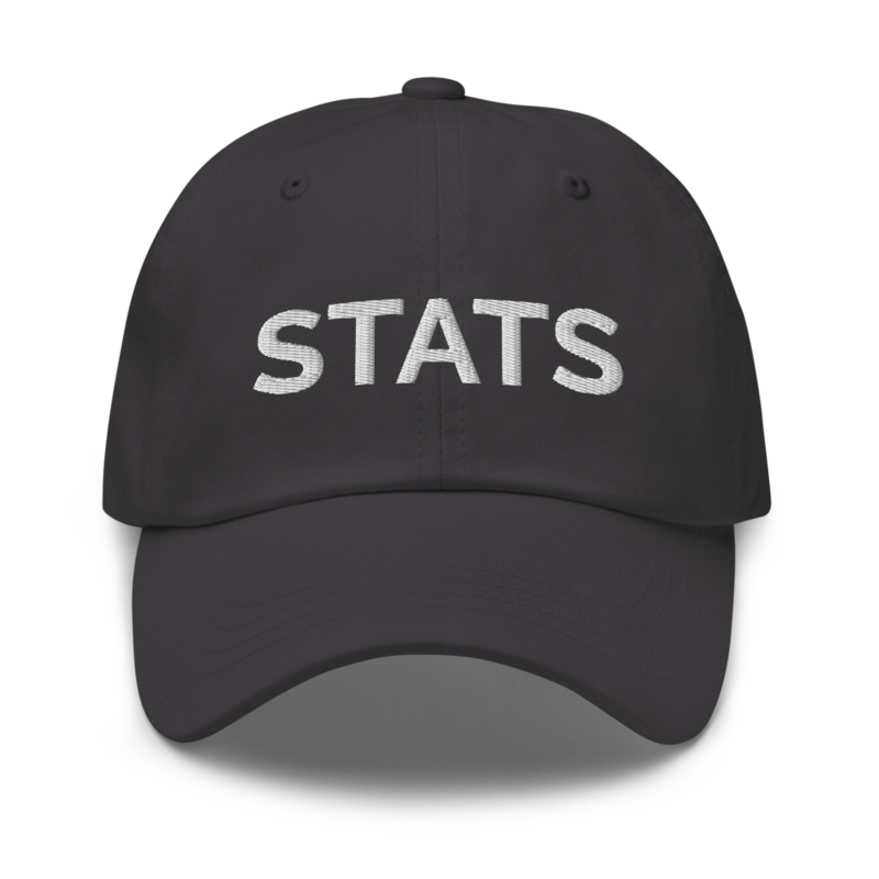 Stats Hat - Dark Grey