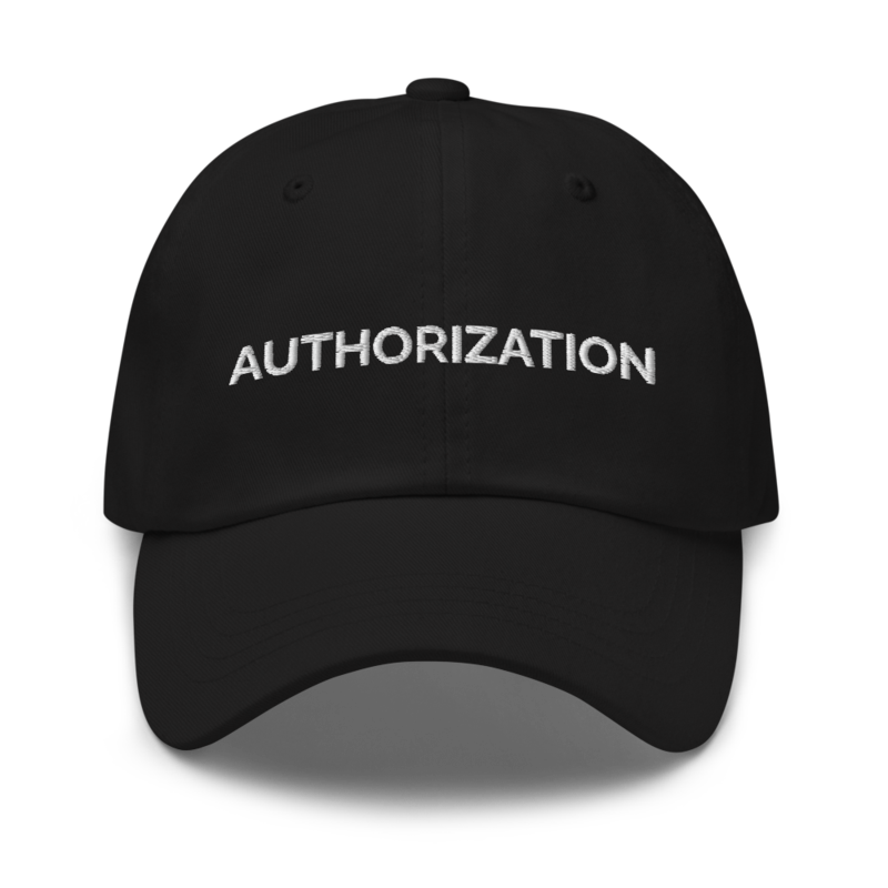 Authorization Hat - Black