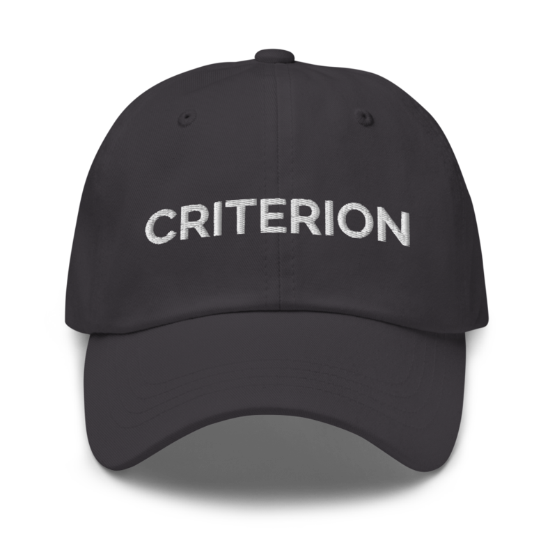 Criterion Hat - Dark Grey