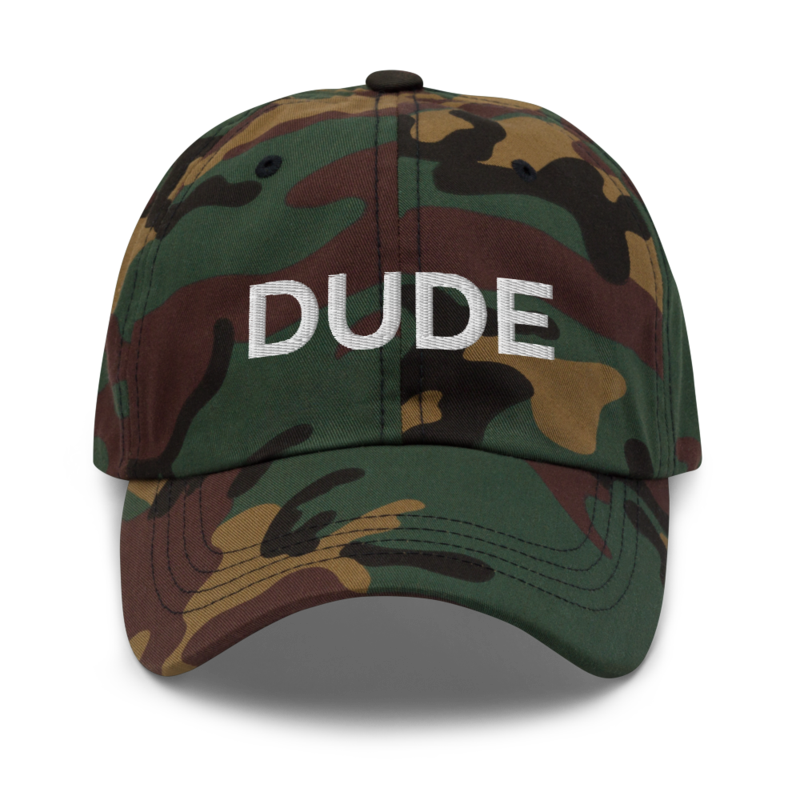 Dude Hat - Green Camo