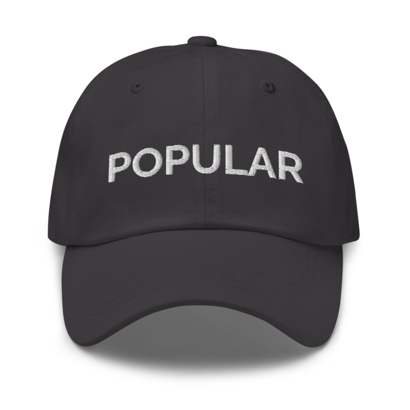 Popular Hat - Dark Grey