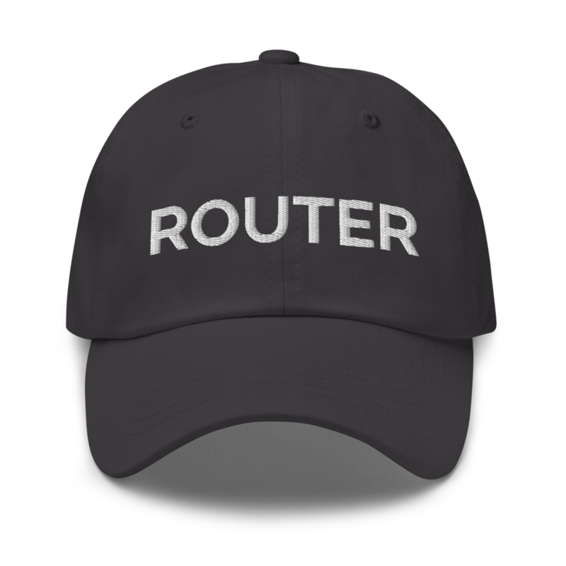 Router Hat - Dark Grey