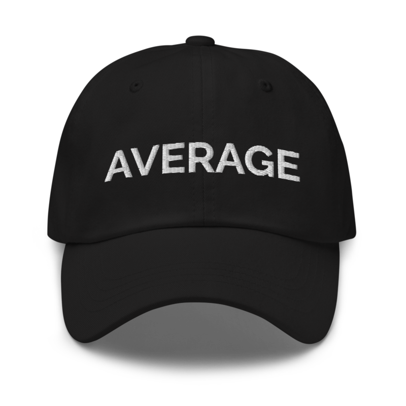 Average Hat - Black