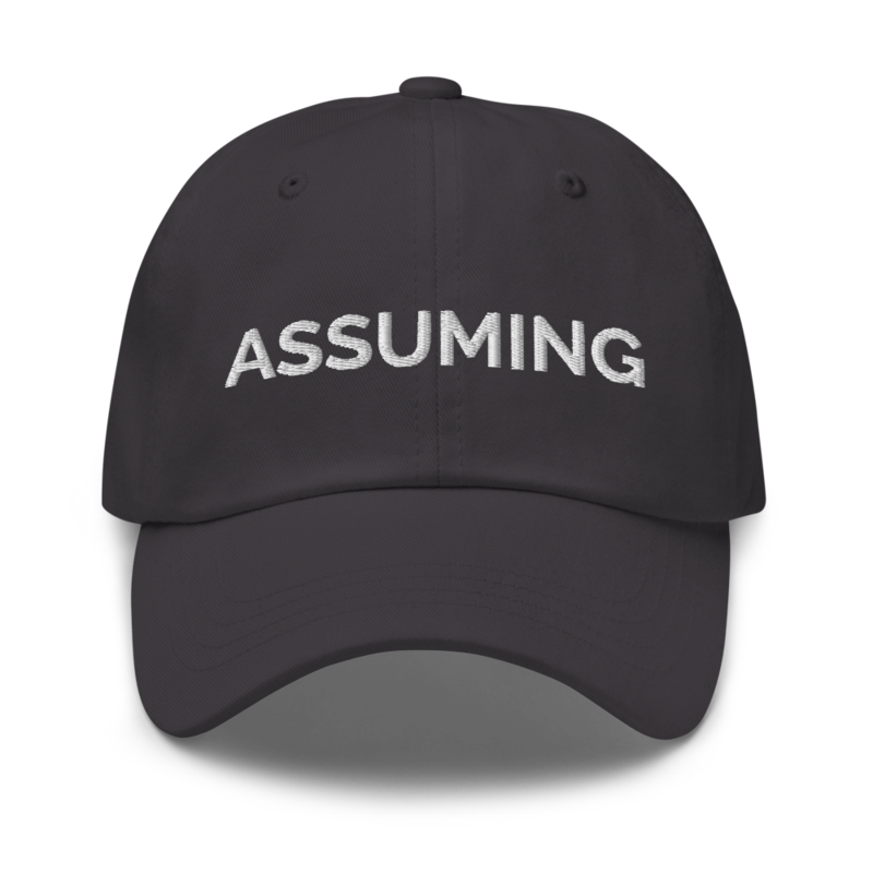 Assuming Hat - Dark Grey