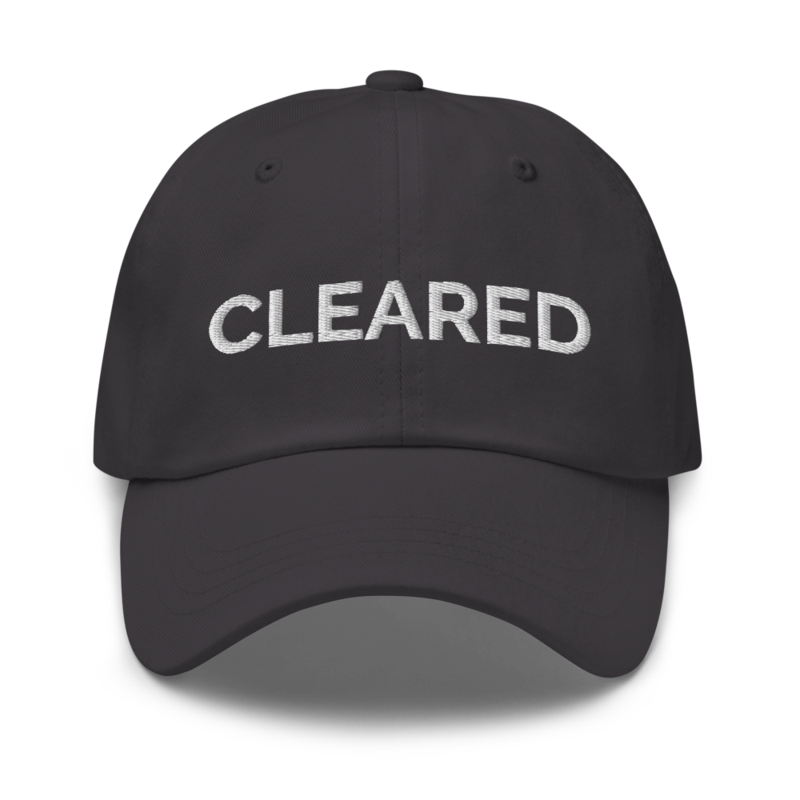 Cleared Hat - Dark Grey