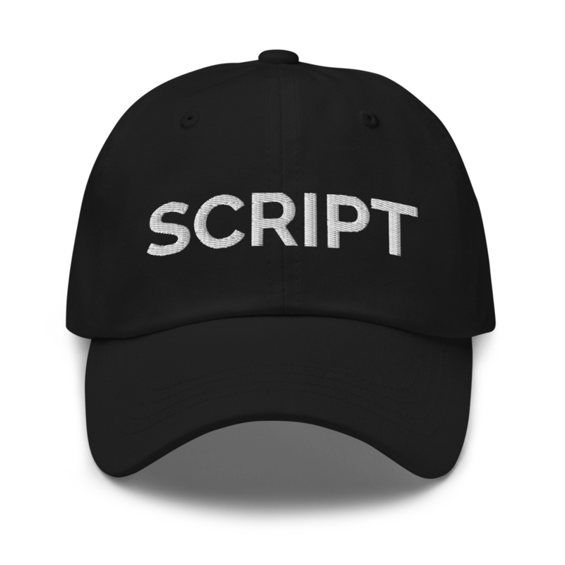 Script Hat - Black
