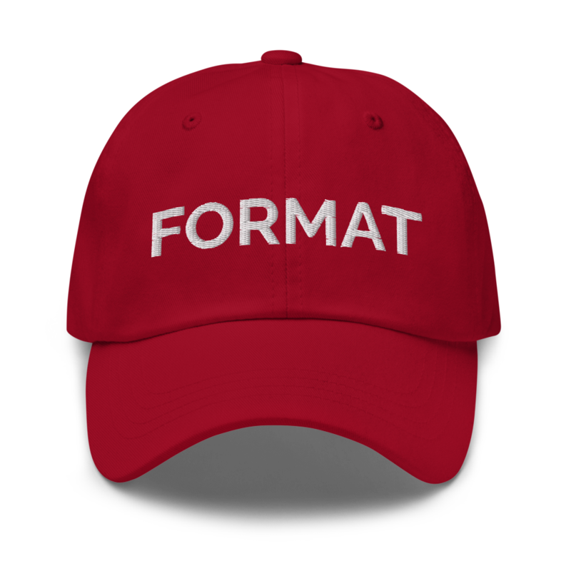 Format Hat - Cranberry