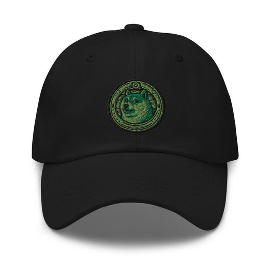 Dogecoin hat in black - cryptocurrency gift