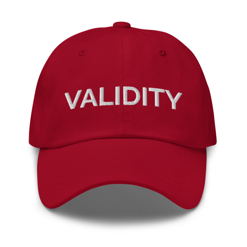 Validity Hat - Cranberry