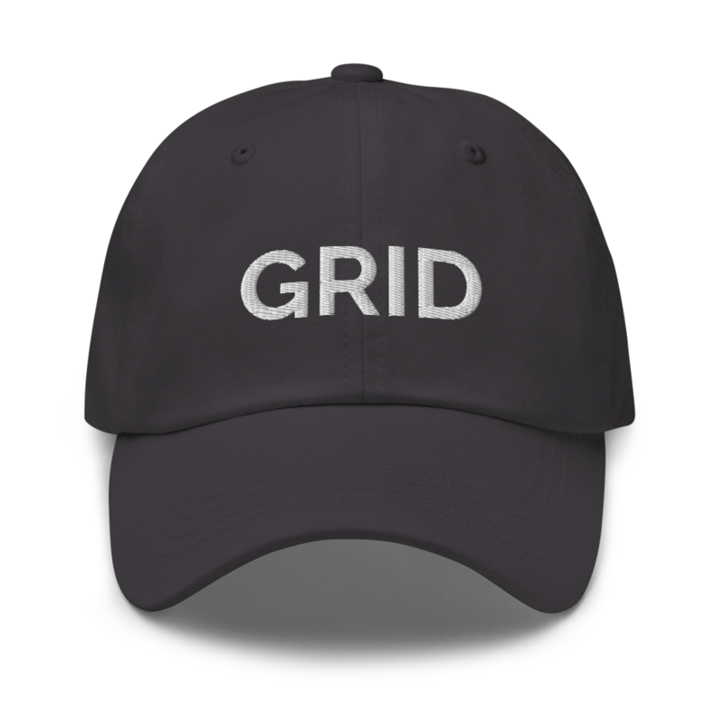 Grid Hat - Dark Grey