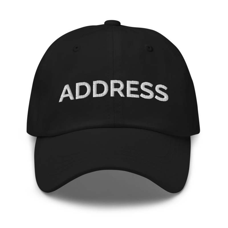 Address Hat - Black