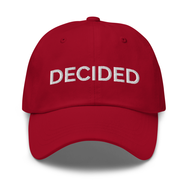 Decided Hat - Cranberry