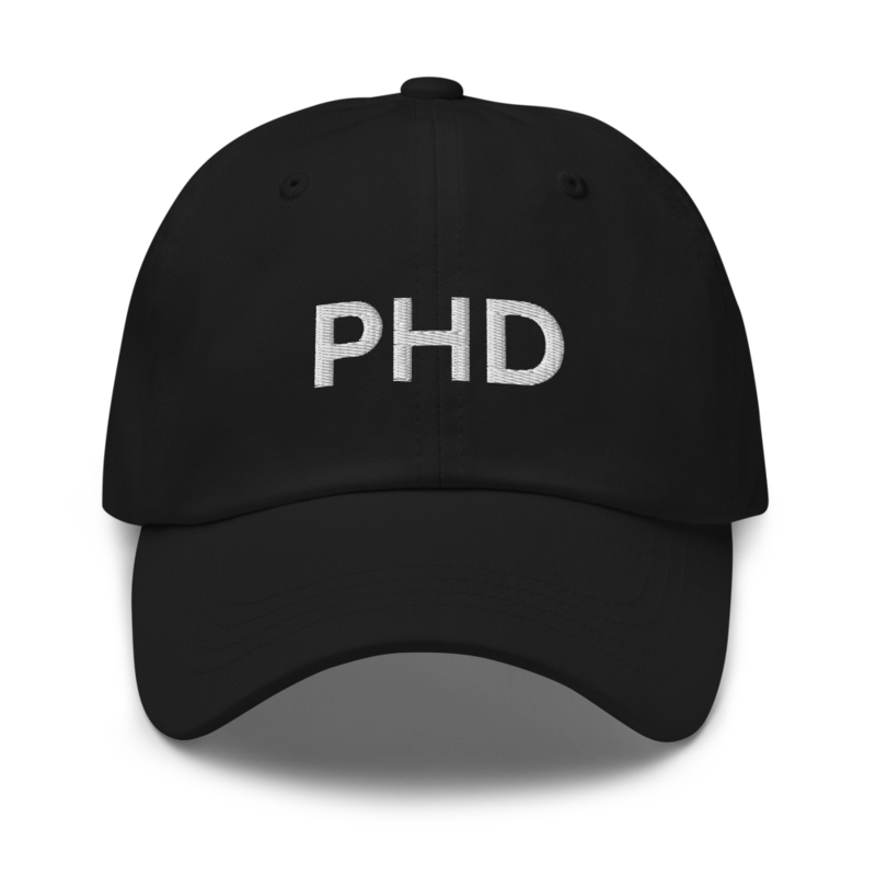 Phd Hat - Black