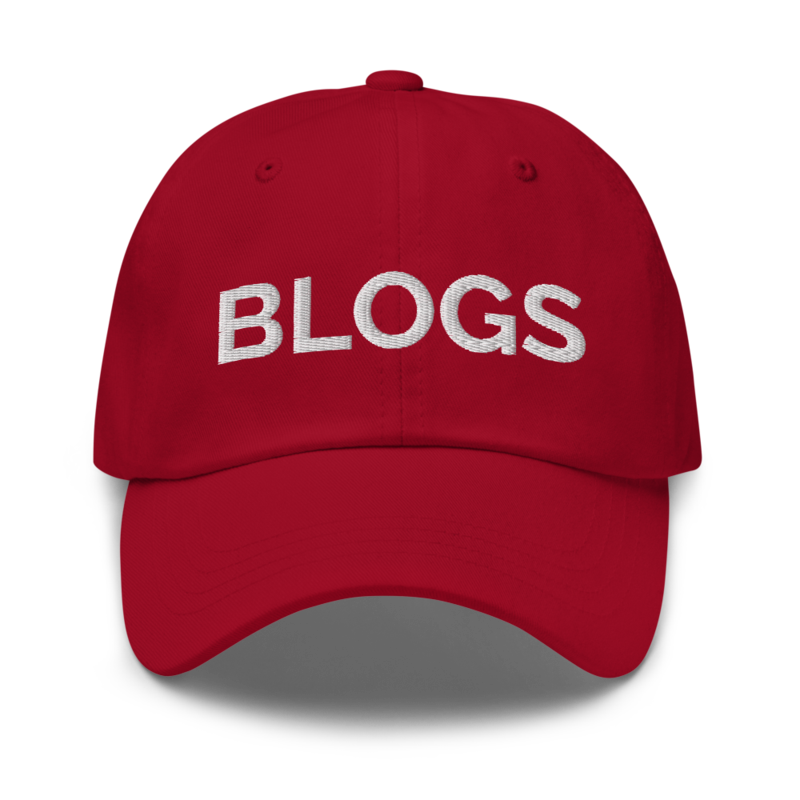 Blogs Hat - Cranberry