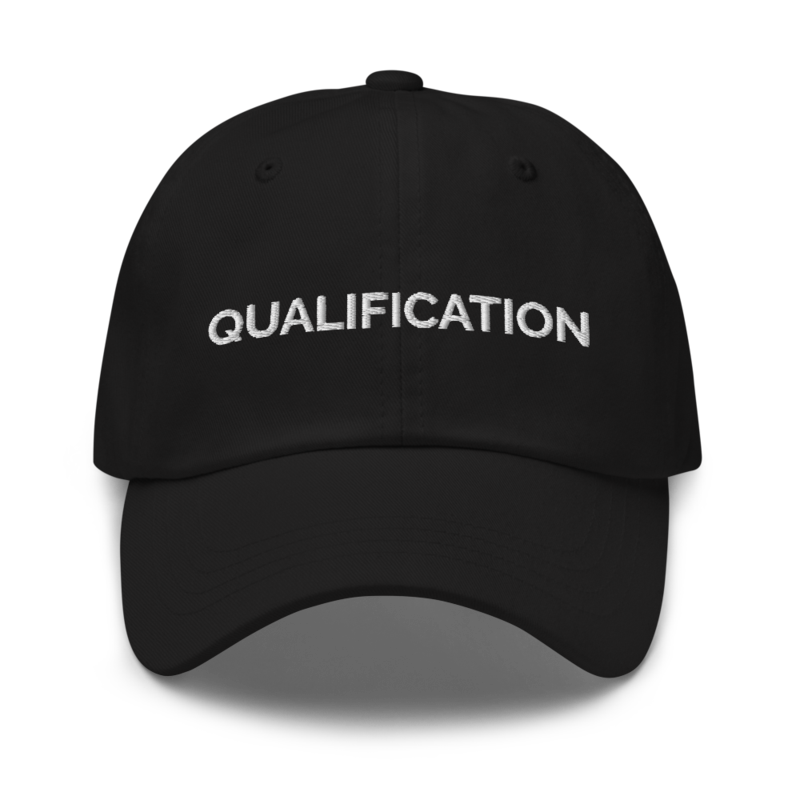 Qualification Hat - Black