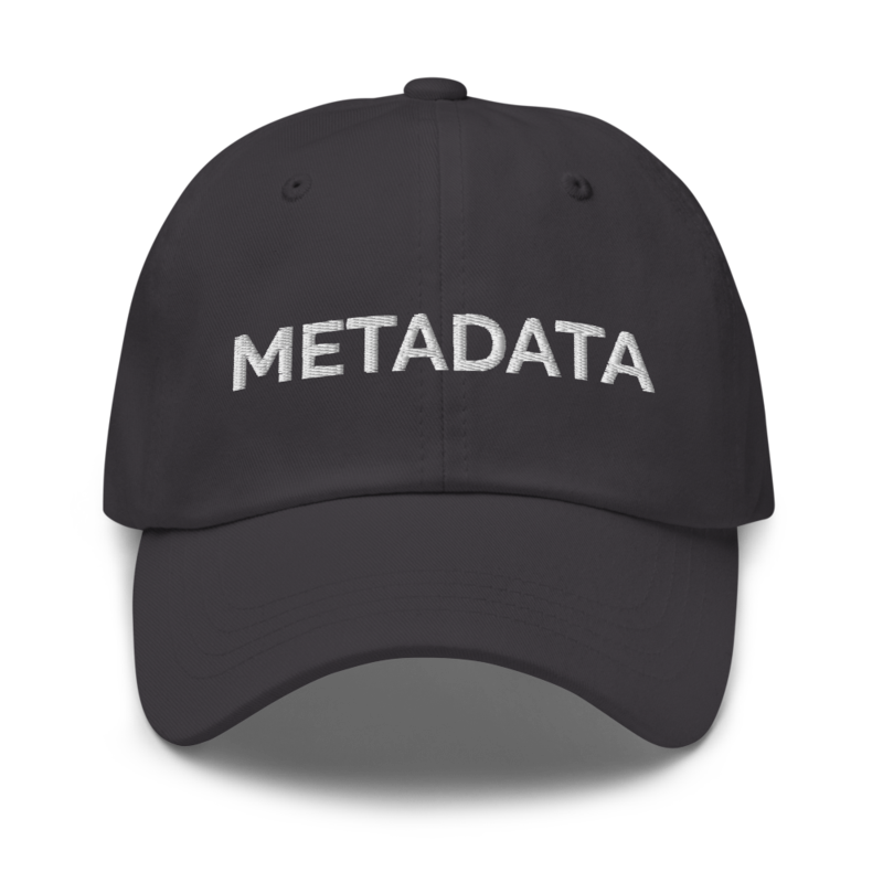 Metadata Hat - Dark Grey