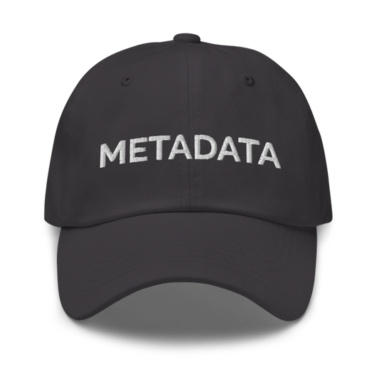 Metadata Hat - Dark Grey