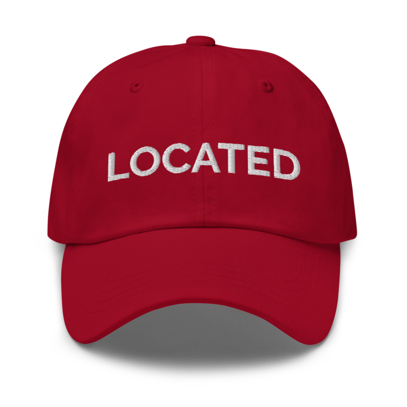 Located Hat - Cranberry